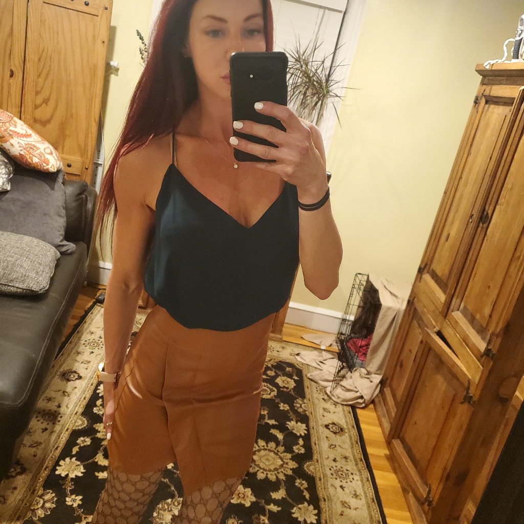 Vegan High Waist Leather Skirt